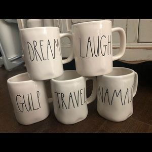 5 Rae Dunn mugs authentic NWT